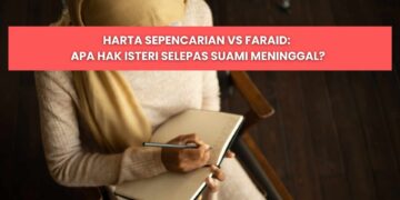 pembahagian faraid kematian suami kepada waris